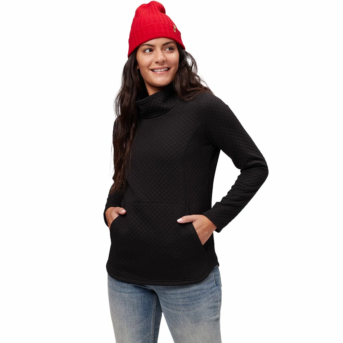 Stoic Quilted Cowl Neck Pullover Women's 1 Stoic Quilted Cowl Neck Pullover Women's