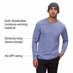 Stoic Tech Long Sleeve Crew Shirt Men's -Stoic Online Store BLA D5 1