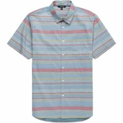 Stoic Multi Stripe Short Sleeve Button Down Shirt Men's