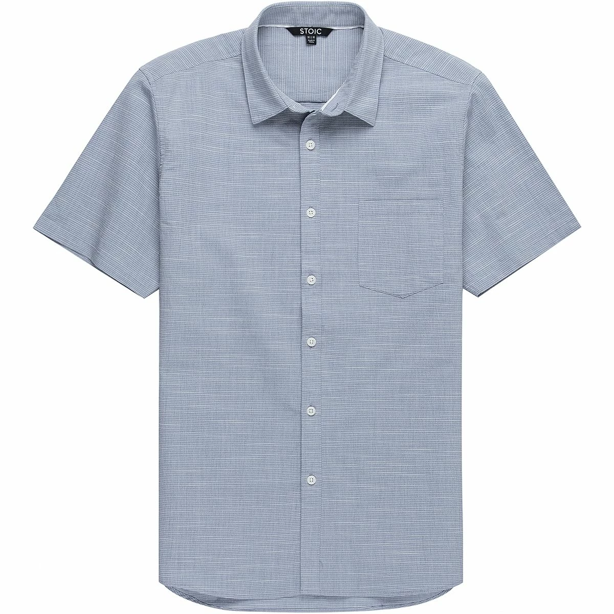 Stoic Solid Texture Short Sleeve Button Down Shirt Men's 3 Stoic Solid Texture Short Sleeve Button Down Shirt Men's - Image 3