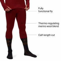 Stoic Merino Blend Calf Length Baselayer Bottom Men's -Stoic Online Store FIRBRI D14