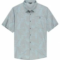 Stoic Fern Print Performance Woven Button Down Shirt Men's