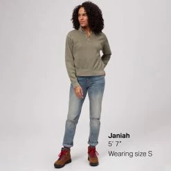 Stoic Cotton Cropped 1/4 Zip Pullover Women's 9 Stoic Cotton Cropped 1/4 Zip Pullover Women's -Stoic Online Store GRAGRE D7