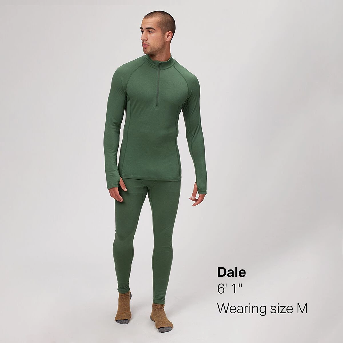 Stoic Merino Blend 1/4 Zip Baselayer Top Men's 2 Stoic Merino Blend 1/4 Zip Baselayer Top Men's - Image 2