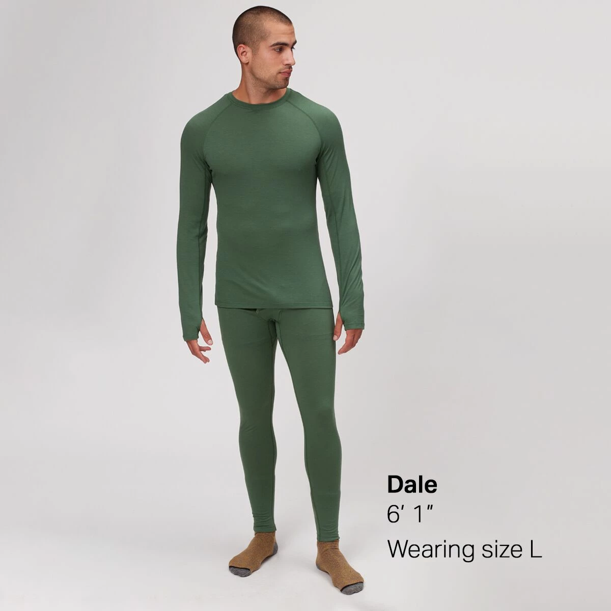 Stoic Merino Blend Crew Baselayer Top Men's 4 Stoic Merino Blend Crew Baselayer Top Men's - Image 4