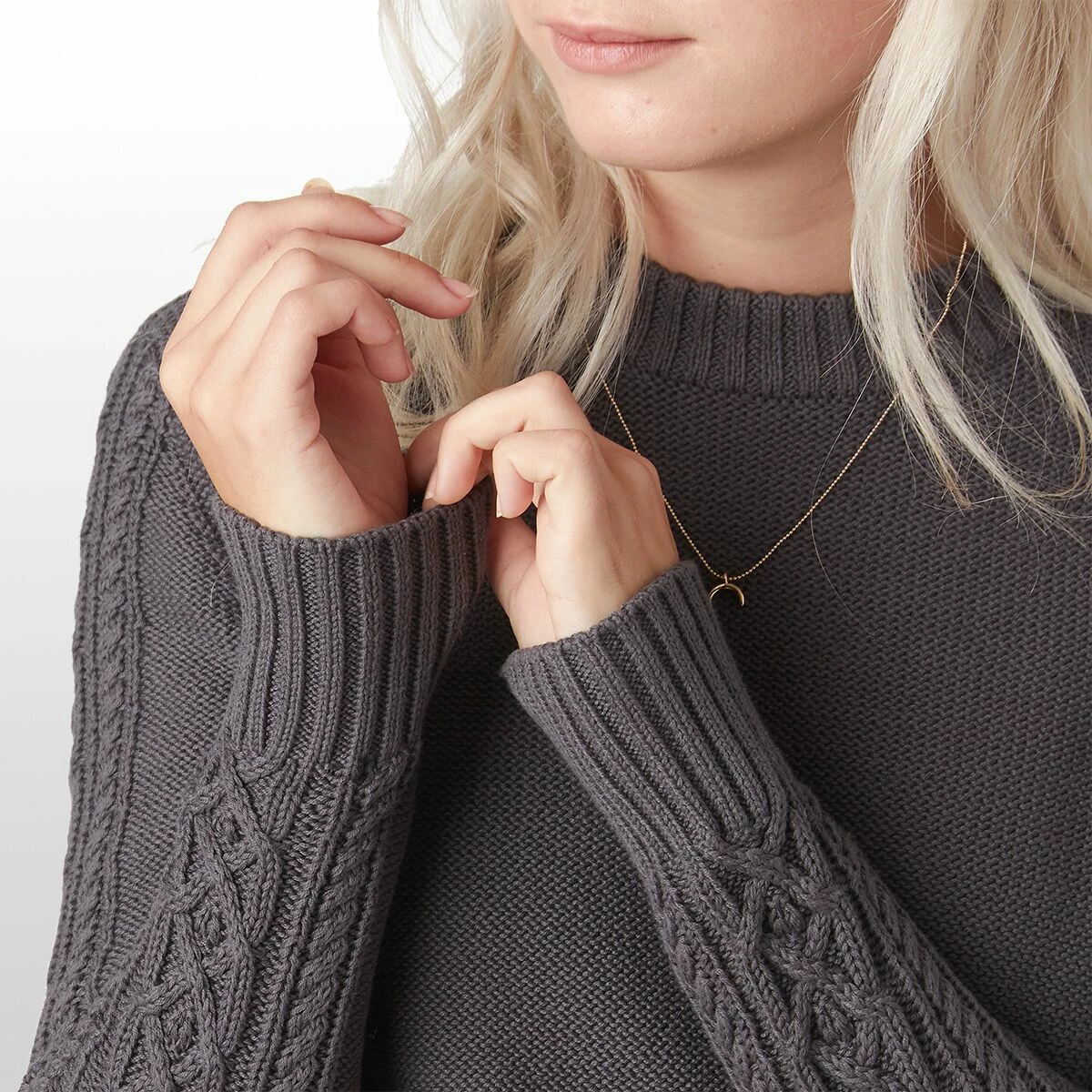 Stoic Cableknit Sweater Women's 2 Stoic Cableknit Sweater Women's - Image 2