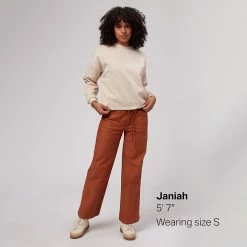 Stoic French Terry Crop Crewneck Hoodie Women's -Stoic Online Store KHA D5