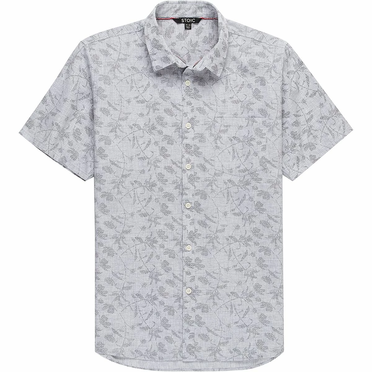 Stoic Print Stripe Short Sleeve Button Down Shirt Men's 3 Stoic Print Stripe Short Sleeve Button Down Shirt Men's - Image 3