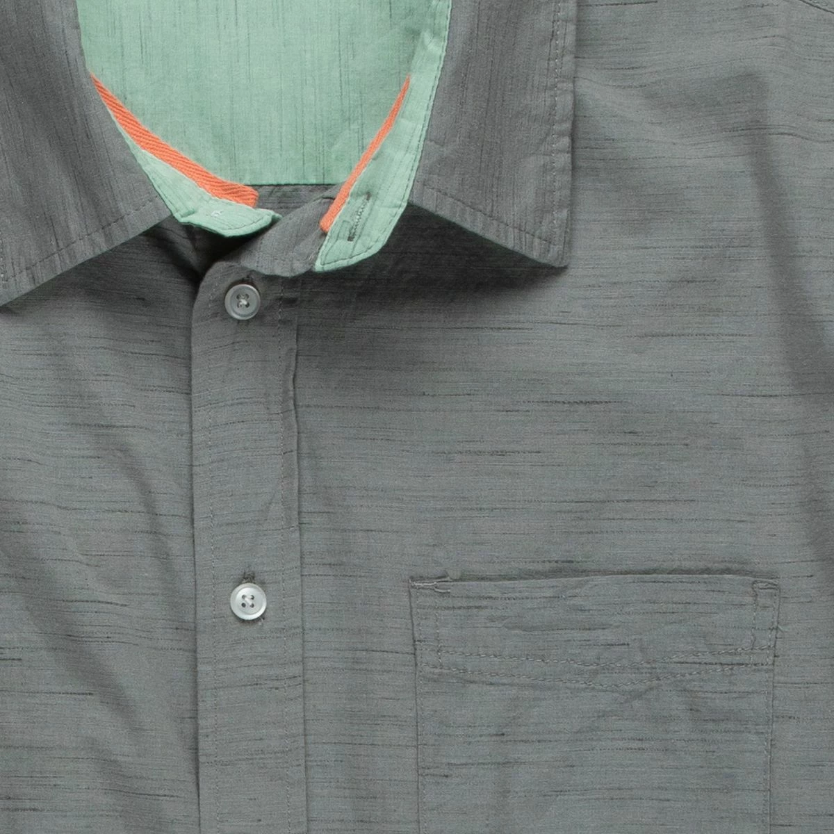 Stoic Nep Solid Woven Short Sleeve Button Up Shirt Men's 2 Stoic Nep Solid Woven Short Sleeve Button Up Shirt Men's - Image 2