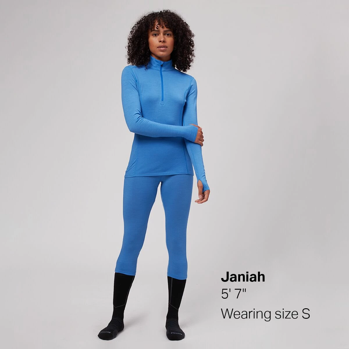 Stoic Merino Blend 1/4 Zip Baselayer Top Women's 3 Stoic Merino Blend 1/4 Zip Baselayer Top Women's - Image 3