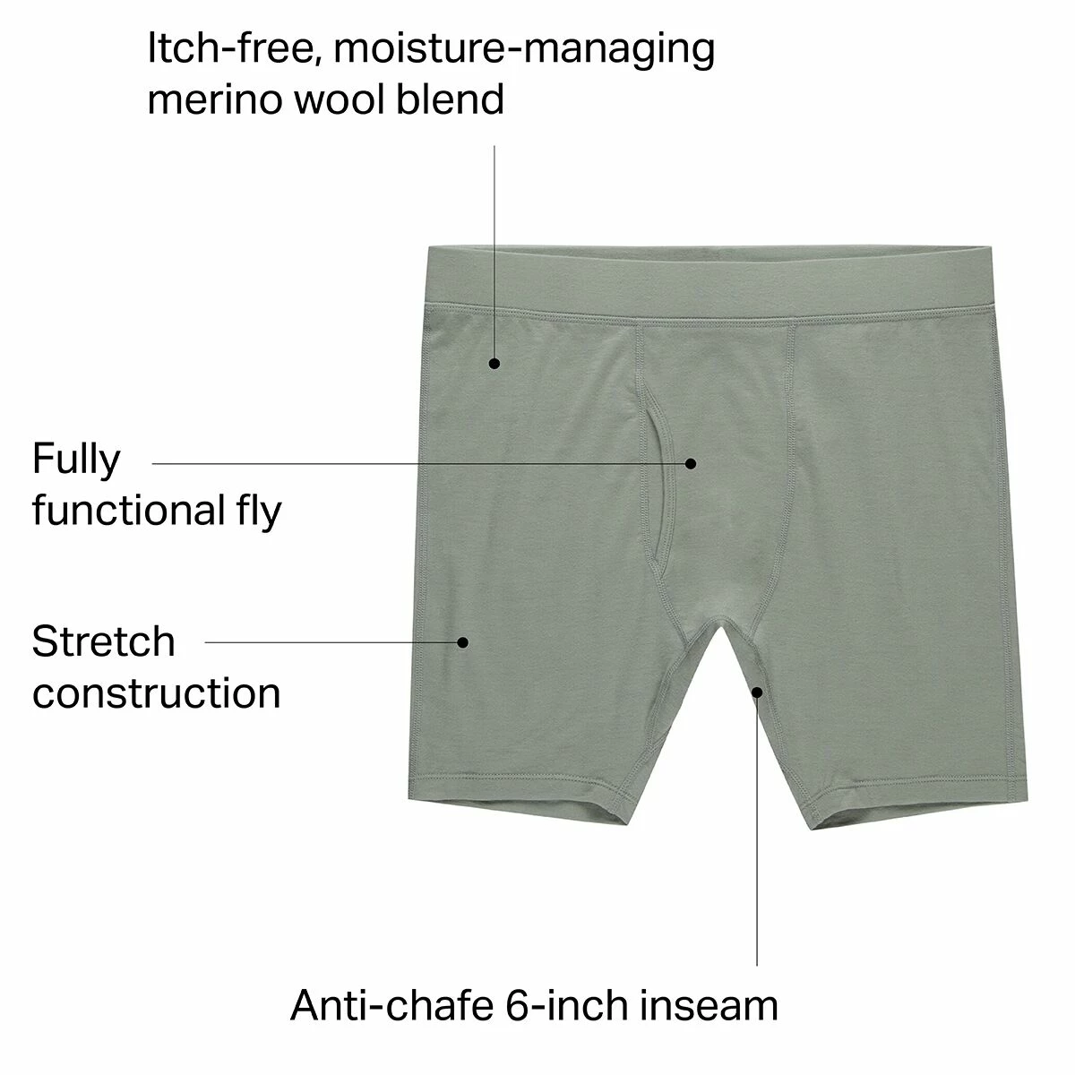 Stoic Merino Performance Boxer Brief Men's 2 Stoic Merino Performance Boxer Brief Men's - Image 2