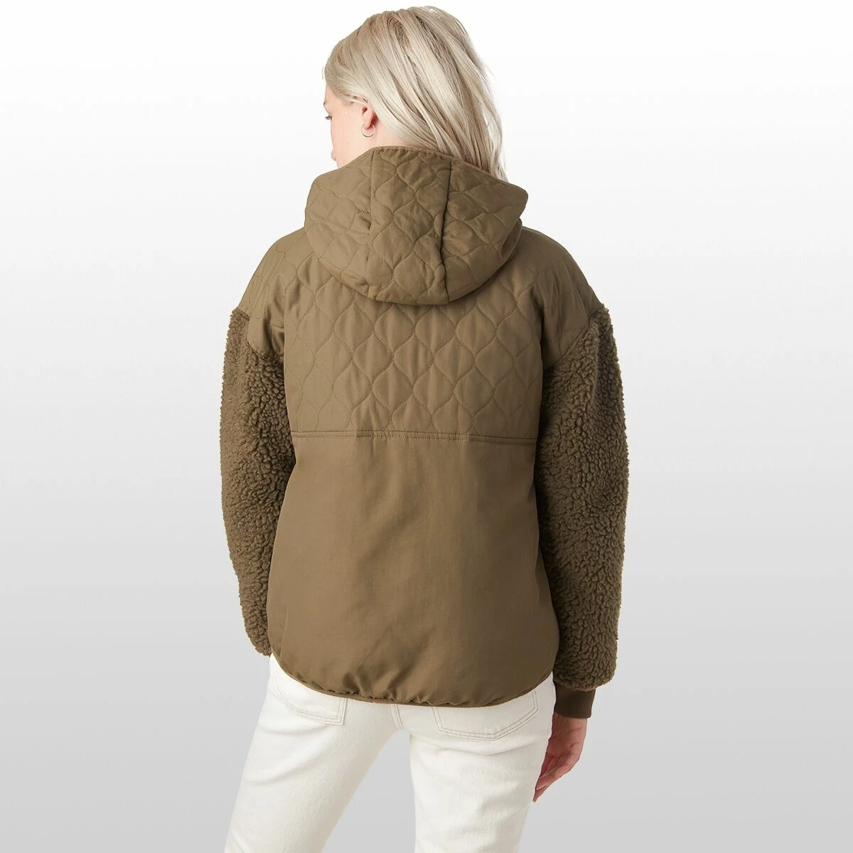 Stoic Quilted Sherpa Sleeve Anorak Jacket Women's 3 Stoic Quilted Sherpa Sleeve Anorak Jacket Women's - Image 3