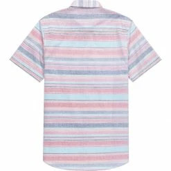 Stoic Multi Stripe Short Sleeve Button Down Shirt Men's -Stoic Online Store PIN D1