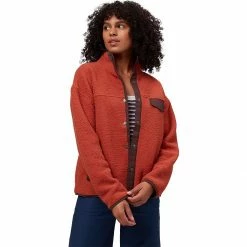 Stoic Sherpa Fleece Jacket Women's -Stoic Online Store RED 1