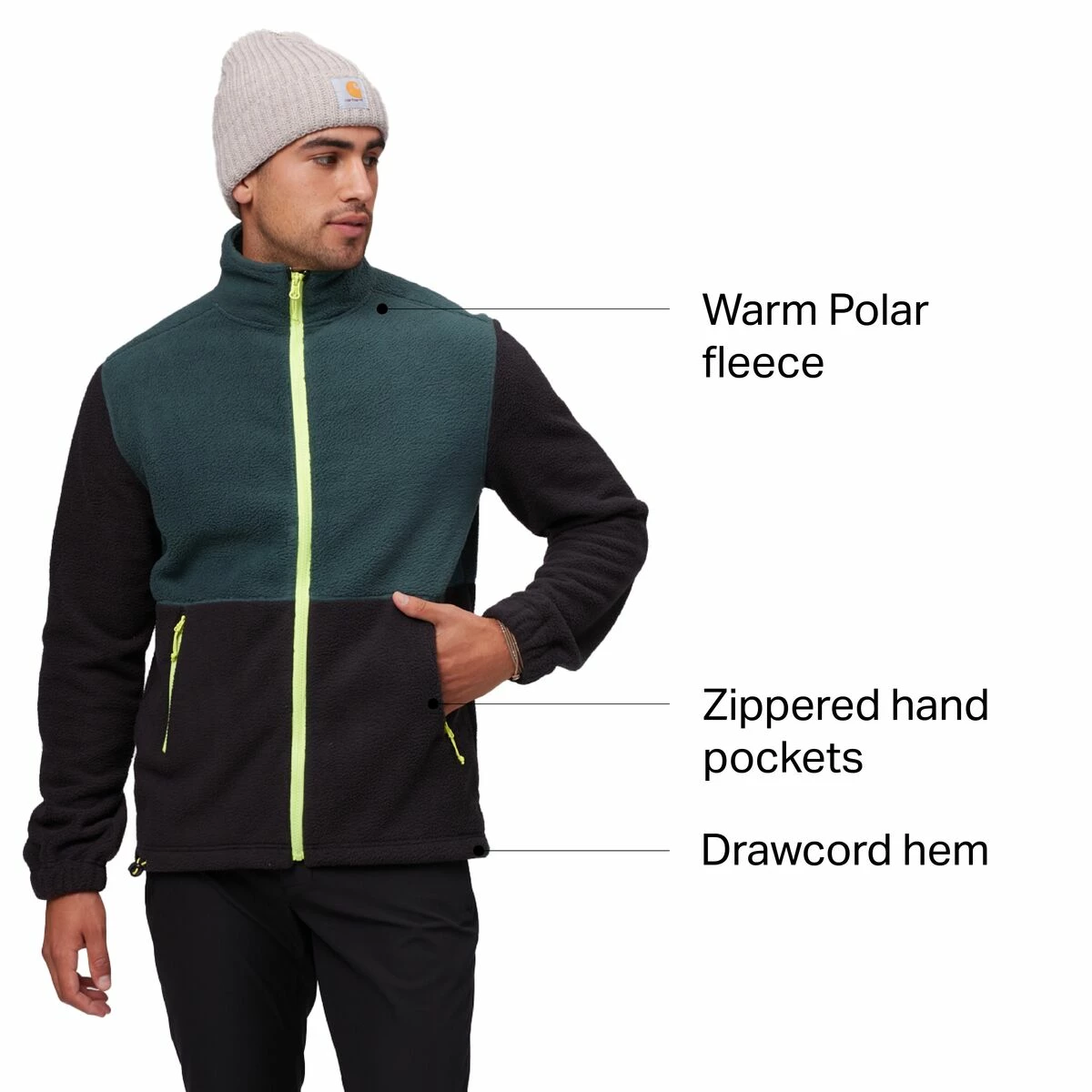 Stoic Sherpa Full Zip Jacket Men's 2 Stoic Sherpa Full Zip Jacket Men's - Image 2