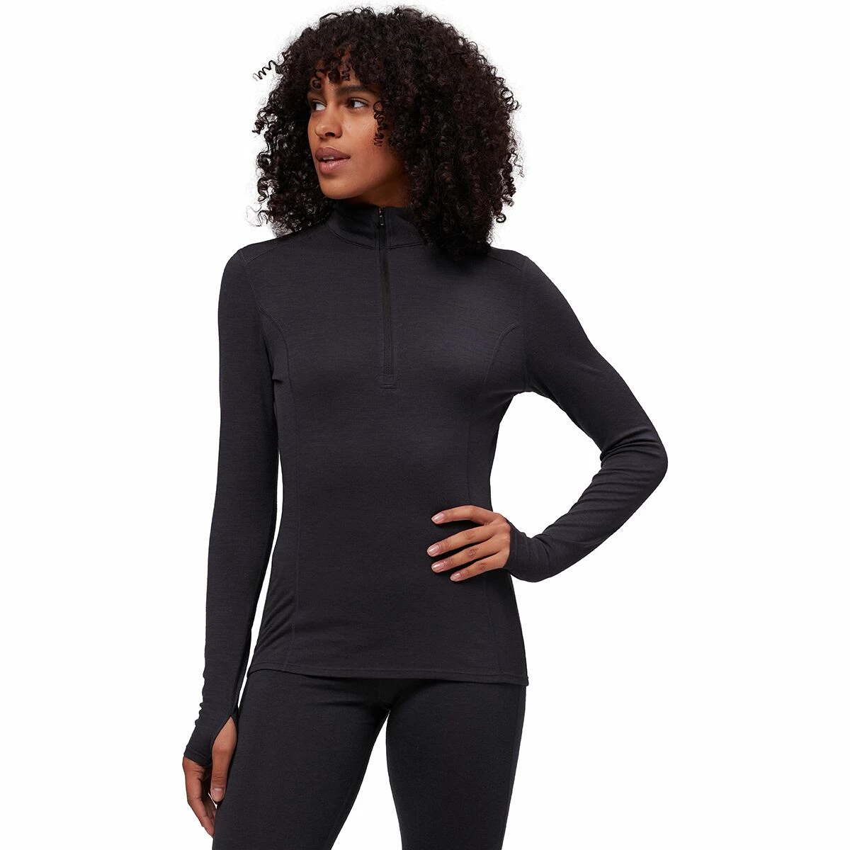 Stoic Merino Blend 1/4 Zip Baselayer Top Women's 9 Stoic Merino Blend 1/4 Zip Baselayer Top Women's - Image 9