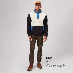 Stoic Sherpa 1/4 Snap Jacket Men's -Stoic Online Store STRLIMSHO D5