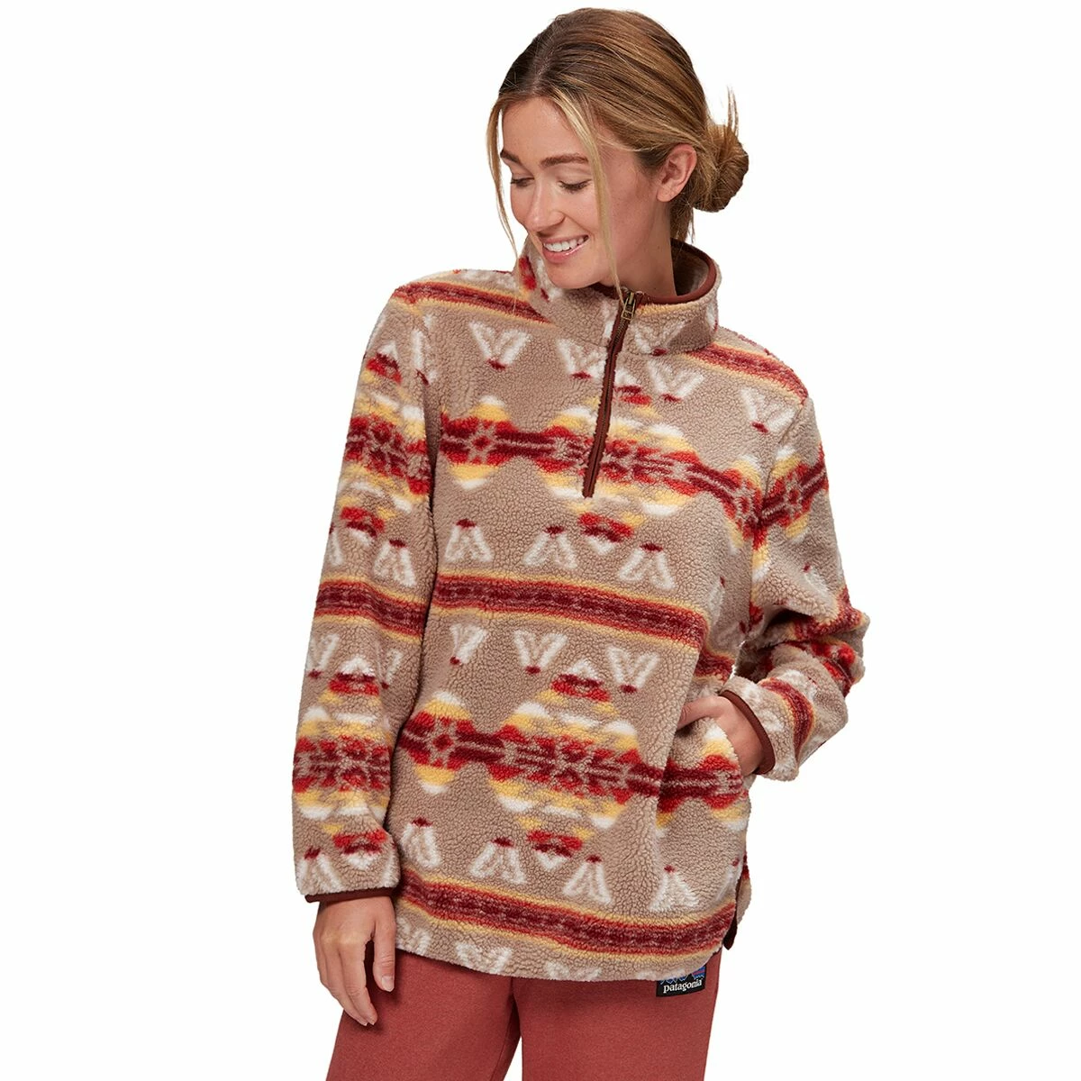 Stoic Pattern Sherpa 1/4 Zip Pullover Women's 1 Stoic Pattern Sherpa 1/4 Zip Pullover Women's