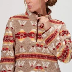 Stoic Pattern Sherpa 1/4 Zip Pullover Women's 9 Stoic Pattern Sherpa 1/4 Zip Pullover Women's -Stoic Online Store SUN D4