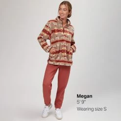 Stoic Pattern Sherpa 1/4 Zip Pullover Women's 8 Stoic Pattern Sherpa 1/4 Zip Pullover Women's -Stoic Online Store SUN D7