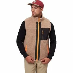 Stoic Reversible Mixed Media Sherpa Vest Men's